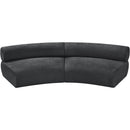 Meridian Bale Grey Chenille Fabric Modular Sofa IMAGE 5