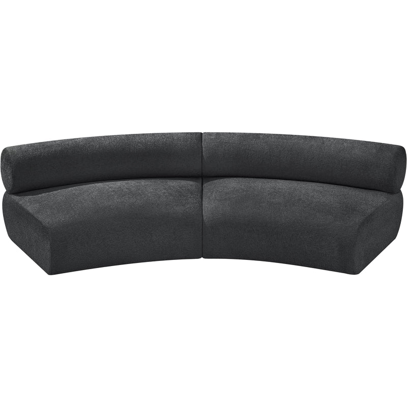 Meridian Bale Grey Chenille Fabric Modular Sofa IMAGE 5