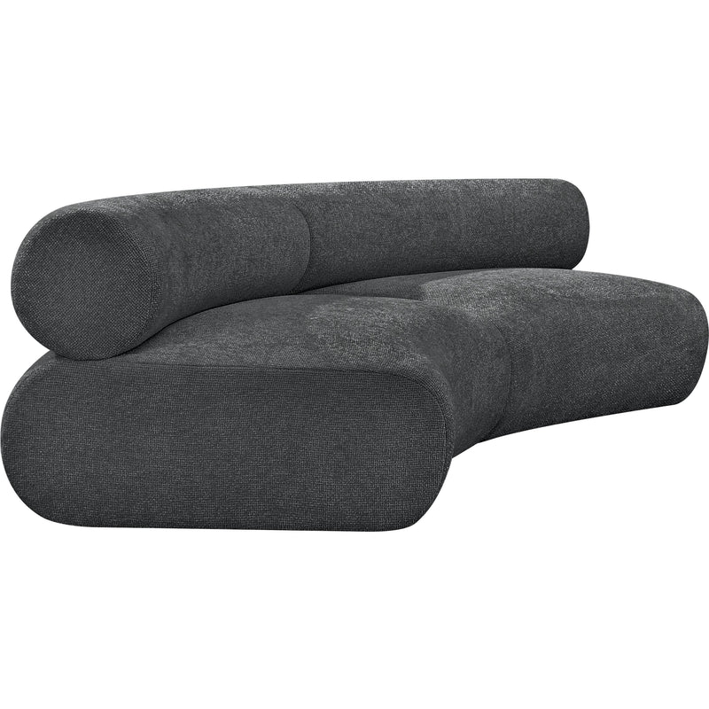 Meridian Bale Grey Chenille Fabric Modular Sofa IMAGE 6