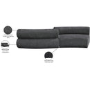 Meridian Bale Grey Chenille Fabric Modular Sofa IMAGE 11