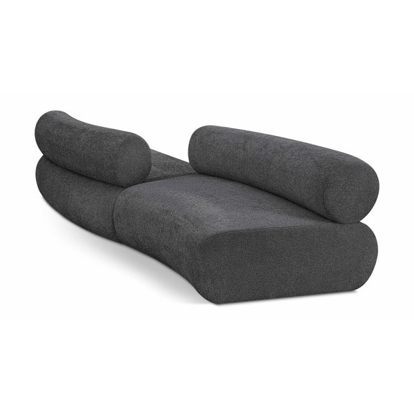 Meridian Bale Grey Chenille Fabric Modular Sofa IMAGE 1