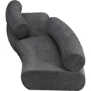 Meridian Bale Grey Chenille Fabric Modular Sofa IMAGE 6