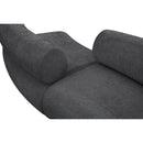 Meridian Bale Grey Chenille Fabric Modular Sofa IMAGE 8