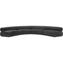 Meridian Bale Grey Chenille Fabric Modular Sofa IMAGE 4