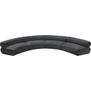 Meridian Bale Grey Chenille Fabric Modular Sofa IMAGE 5