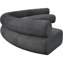 Meridian Bale Grey Chenille Fabric Modular Sofa IMAGE 7