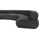 Meridian Bale Grey Chenille Fabric Modular Sofa IMAGE 8