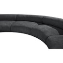 Meridian Bale Grey Chenille Fabric Modular Sofa IMAGE 9