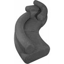 Meridian Bale Grey Chenille Fabric Modular Sofa IMAGE 4