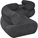 Meridian Bale Grey Chenille Fabric Modular Sofa IMAGE 5