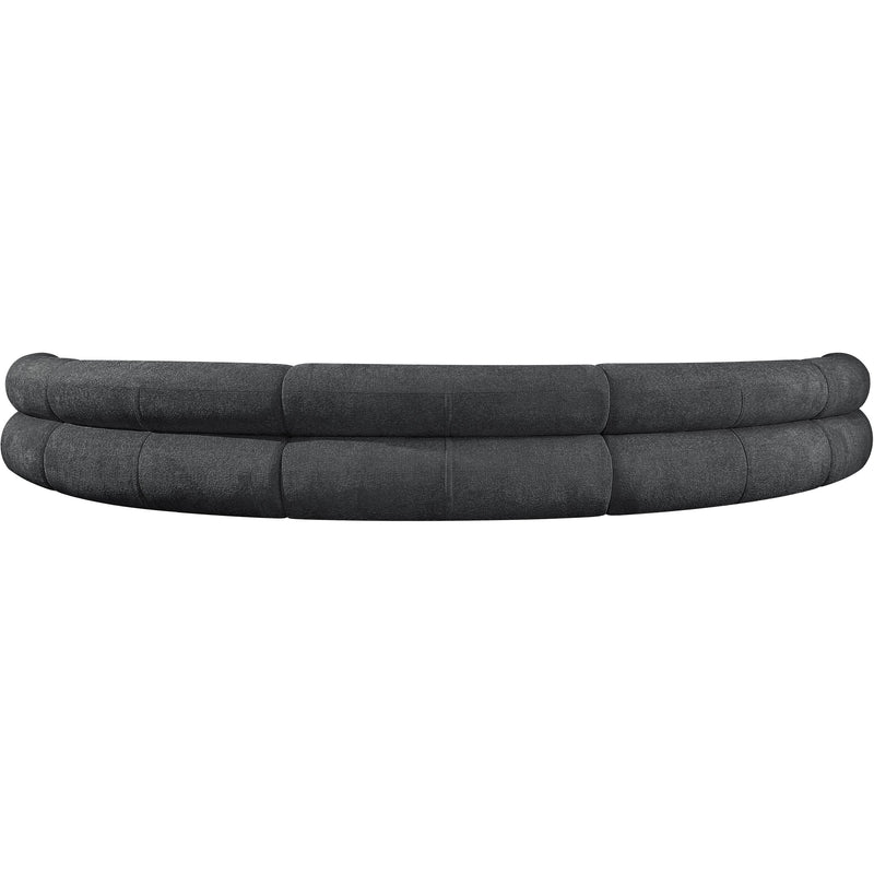 Meridian Bale Grey Chenille Fabric Modular Sofa IMAGE 3