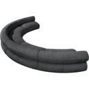 Meridian Bale Grey Chenille Fabric Modular Sofa IMAGE 6