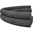 Meridian Bale Grey Chenille Fabric Modular Sofa IMAGE 7