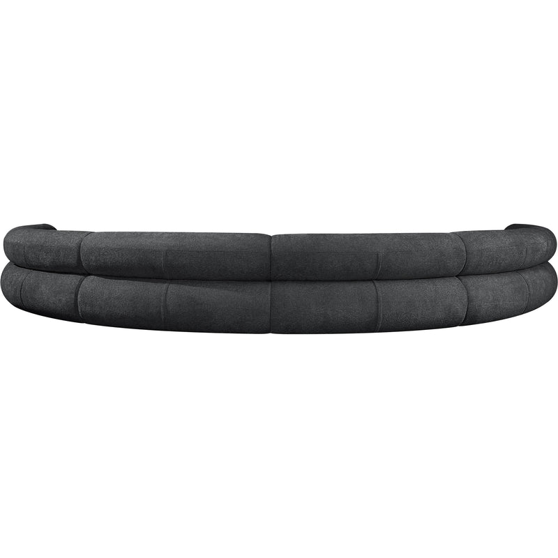 Meridian Bale Grey Chenille Fabric Modular Sofa IMAGE 3