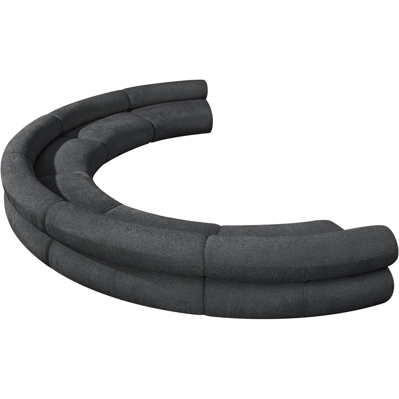 Meridian Bale Grey Chenille Fabric Modular Sofa IMAGE 6