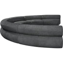 Meridian Bale Grey Chenille Fabric Modular Sofa IMAGE 7