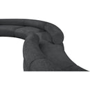 Meridian Bale Grey Chenille Fabric Modular Sofa IMAGE 9