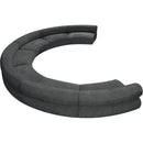 Meridian Bale Grey Chenille Fabric Modular Sofa IMAGE 6