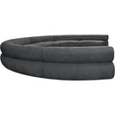 Meridian Bale Grey Chenille Fabric Modular Sofa IMAGE 7