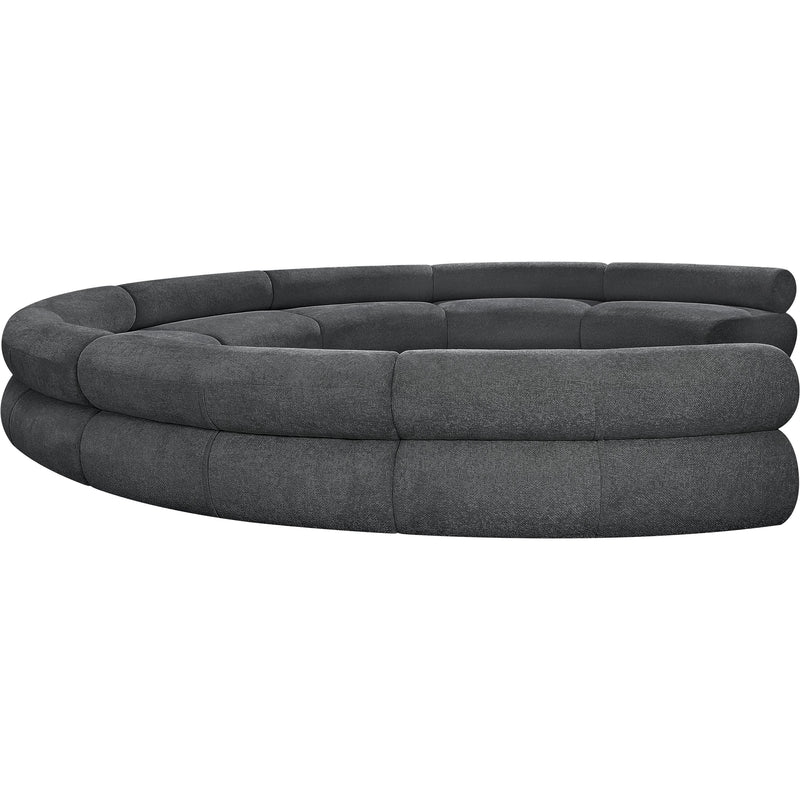 Meridian Bale Grey Chenille Fabric Modular Sofa IMAGE 7