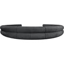 Meridian Bale Grey Chenille Fabric Modular Sofa IMAGE 3