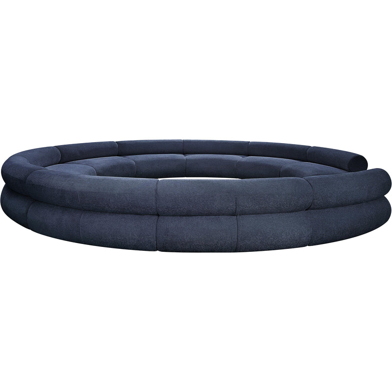 Meridian Bale Navy Chenille Fabric Modular Sofa IMAGE 7