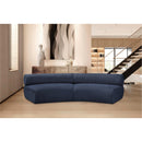 Meridian Bale Navy Chenille Fabric Modular Sofa IMAGE 2