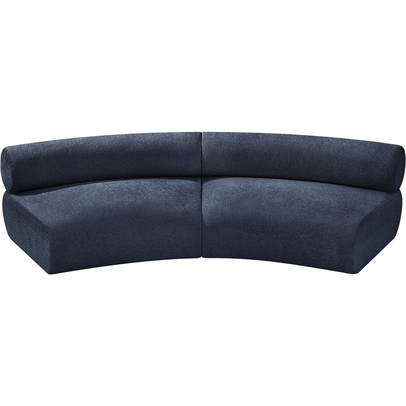 Meridian Bale Navy Chenille Fabric Modular Sofa IMAGE 5