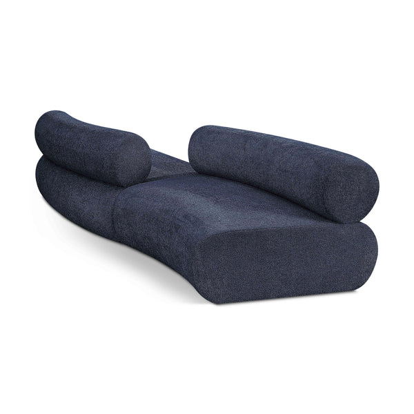 Meridian Bale Navy Chenille Fabric Modular Sofa IMAGE 1