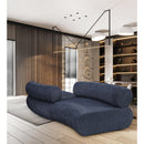 Meridian Bale Navy Chenille Fabric Modular Sofa IMAGE 2