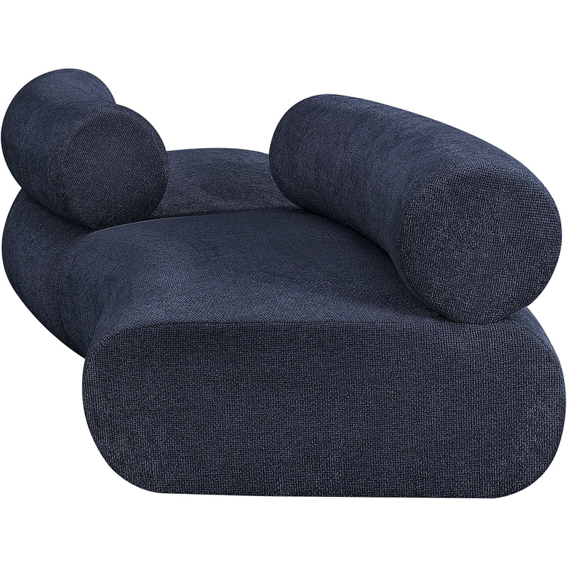 Meridian Bale Navy Chenille Fabric Modular Sofa IMAGE 5