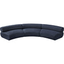 Meridian Bale Navy Chenille Fabric Modular Sofa IMAGE 5