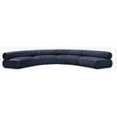 Meridian Bale Navy Chenille Fabric Modular Sofa IMAGE 11