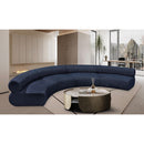 Meridian Bale Navy Chenille Fabric Modular Sofa IMAGE 2