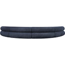 Meridian Bale Navy Chenille Fabric Modular Sofa IMAGE 3