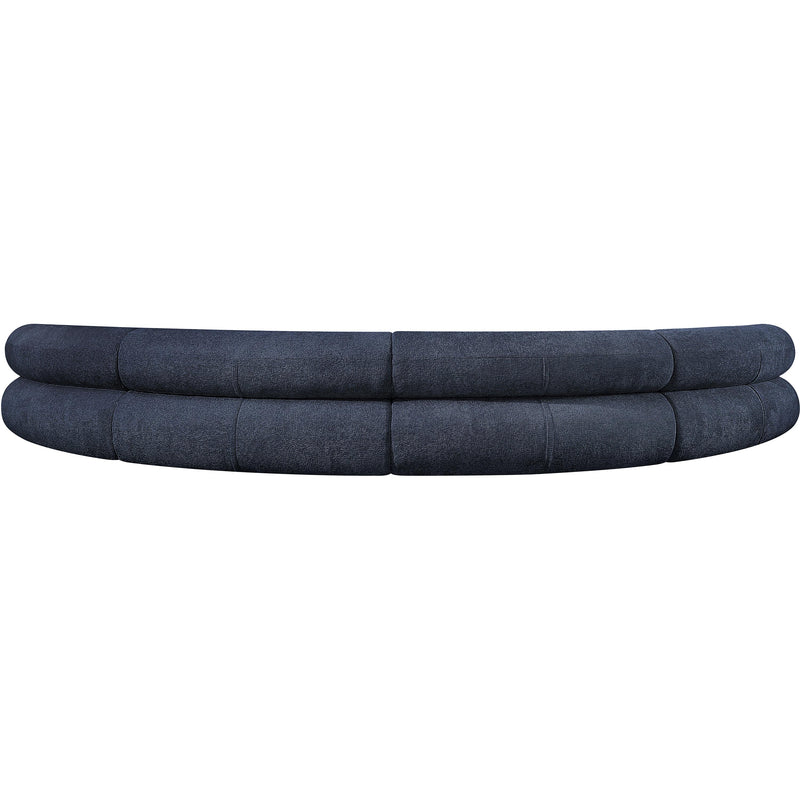 Meridian Bale Navy Chenille Fabric Modular Sofa IMAGE 3