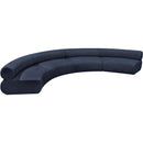 Meridian Bale Navy Chenille Fabric Modular Sofa IMAGE 6