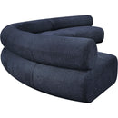 Meridian Bale Navy Chenille Fabric Modular Sofa IMAGE 7