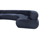 Meridian Bale Navy Chenille Fabric Modular Sofa IMAGE 8