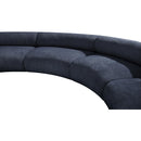 Meridian Bale Navy Chenille Fabric Modular Sofa IMAGE 9