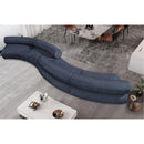 Meridian Bale Navy Chenille Fabric Modular Sofa IMAGE 2