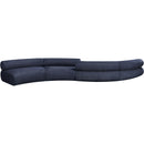 Meridian Bale Navy Chenille Fabric Modular Sofa IMAGE 3
