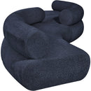 Meridian Bale Navy Chenille Fabric Modular Sofa IMAGE 5