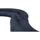 Meridian Bale Navy Chenille Fabric Modular Sofa IMAGE 7