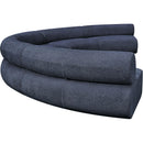 Meridian Bale Navy Chenille Fabric Modular Sofa IMAGE 7