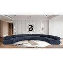 Meridian Bale Navy Chenille Fabric Modular Sofa IMAGE 2