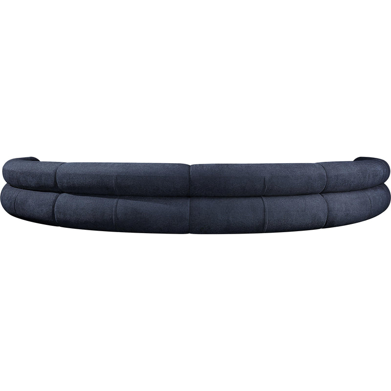Meridian Bale Navy Chenille Fabric Modular Sofa IMAGE 3