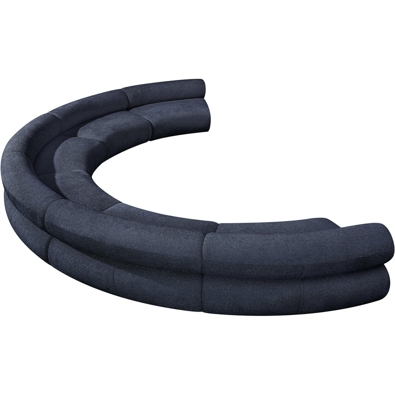 Meridian Bale Navy Chenille Fabric Modular Sofa IMAGE 6