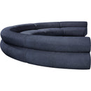 Meridian Bale Navy Chenille Fabric Modular Sofa IMAGE 7