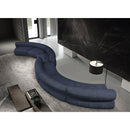 Meridian Bale Navy Chenille Fabric Modular Sofa IMAGE 2